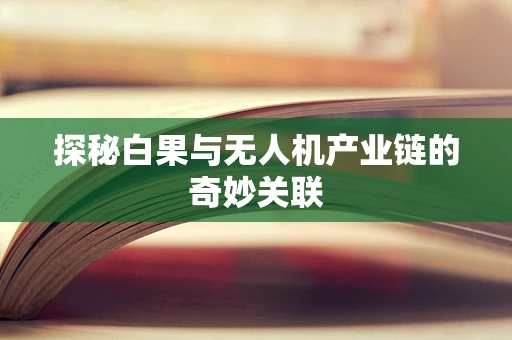 探秘白果与无人机产业链的奇妙关联