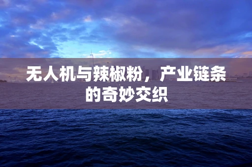 无人机与辣椒粉，产业链条的奇妙交织