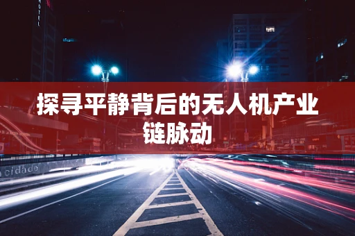 探寻平静背后的无人机产业链脉动