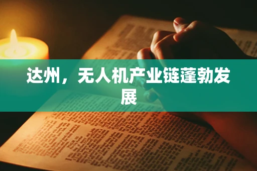 达州，无人机产业链蓬勃发展