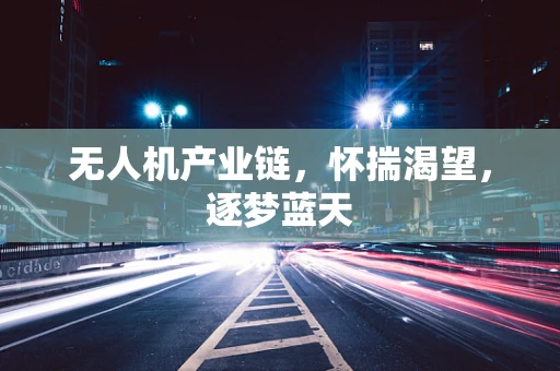 无人机产业链，怀揣渴望，逐梦蓝天