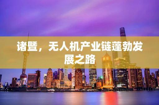 诸暨，无人机产业链蓬勃发展之路