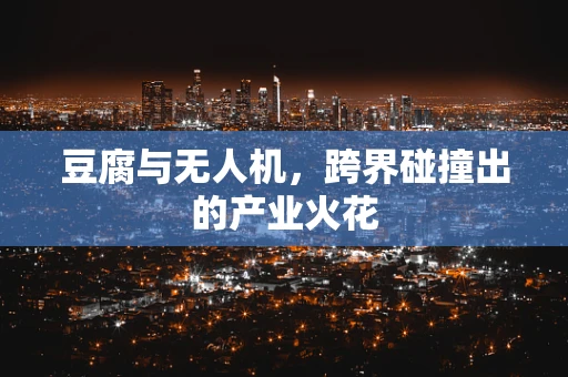 豆腐与无人机，跨界碰撞出的产业火花