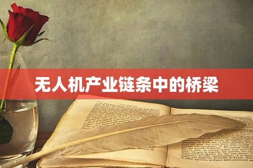 无人机产业链条中的桥梁