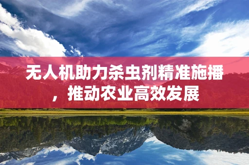 无人机助力杀虫剂精准施播，推动农业高效发展
