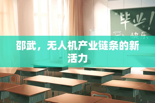 邵武，无人机产业链条的新活力