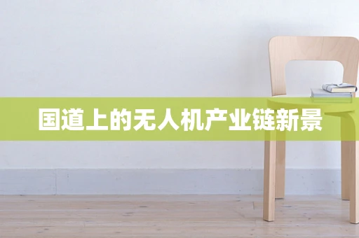 国道上的无人机产业链新景