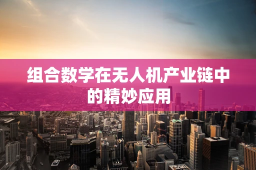 组合数学在无人机产业链中的精妙应用