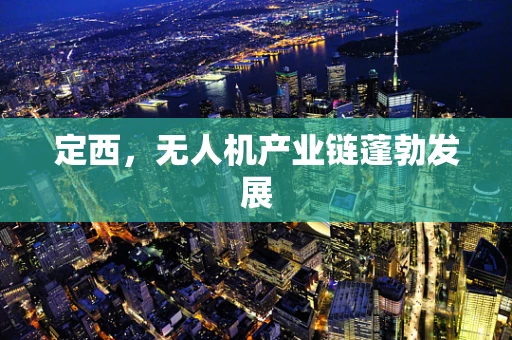 定西，无人机产业链蓬勃发展