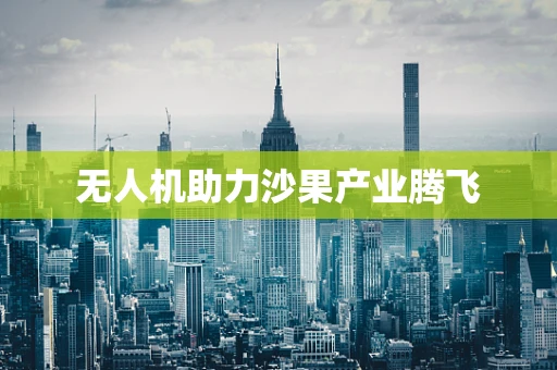 无人机助力沙果产业腾飞