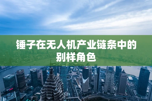 锤子在无人机产业链条中的别样角色
