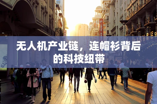 无人机产业链，连帽衫背后的科技纽带