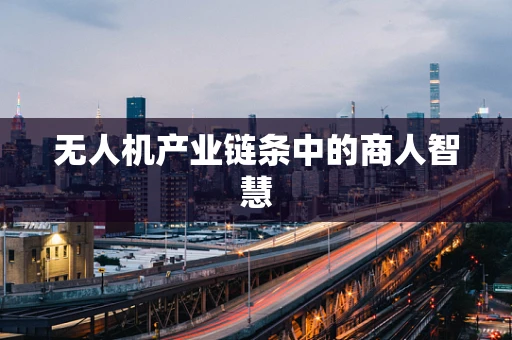 无人机产业链条中的商人智慧