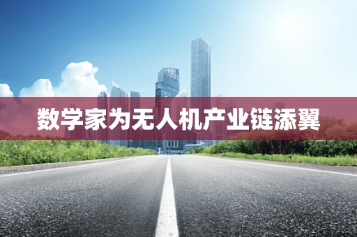 数学家为无人机产业链添翼