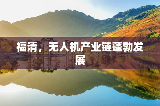 福清，无人机产业链蓬勃发展
