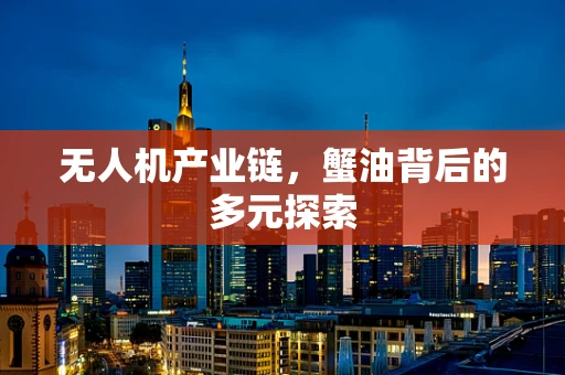 无人机产业链，蟹油背后的多元探索