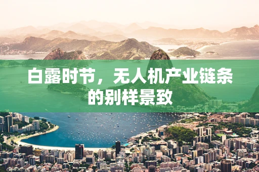 白露时节，无人机产业链条的别样景致