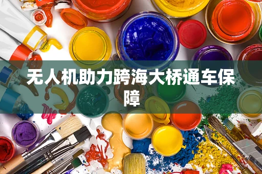 无人机助力跨海大桥通车保障