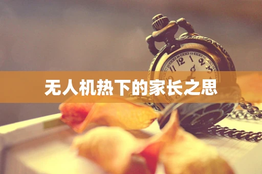 无人机热下的家长之思