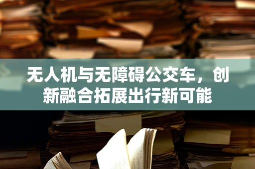 无人机与无障碍公交车，创新融合拓展出行新可能