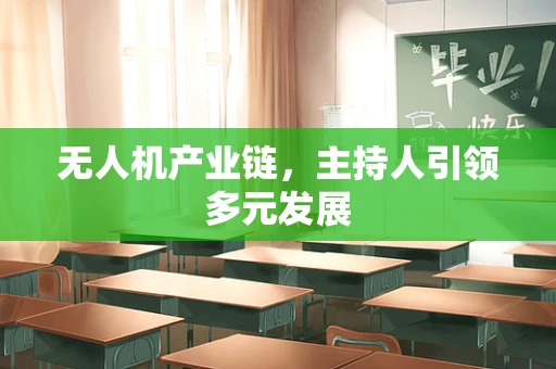 无人机产业链，主持人引领多元发展