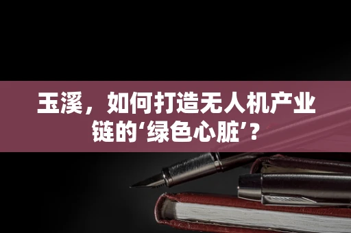 玉溪，如何打造无人机产业链的‘绿色心脏’？