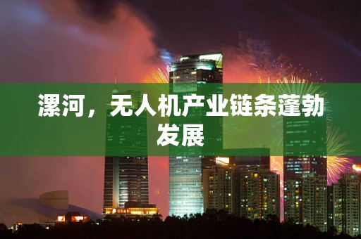 漯河，无人机产业链条蓬勃发展