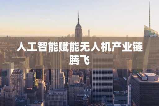 人工智能赋能无人机产业链腾飞