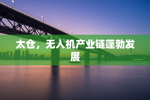 太仓，无人机产业链蓬勃发展