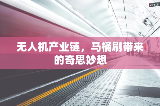 无人机产业链，马桶刷带来的奇思妙想