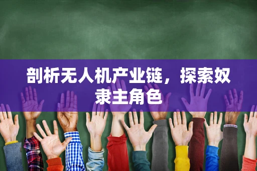 剖析无人机产业链，探索奴隶主角色