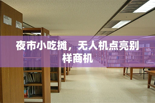 夜市小吃摊，无人机点亮别样商机