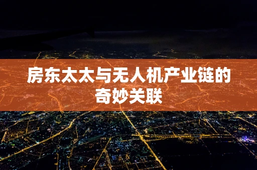房东太太与无人机产业链的奇妙关联