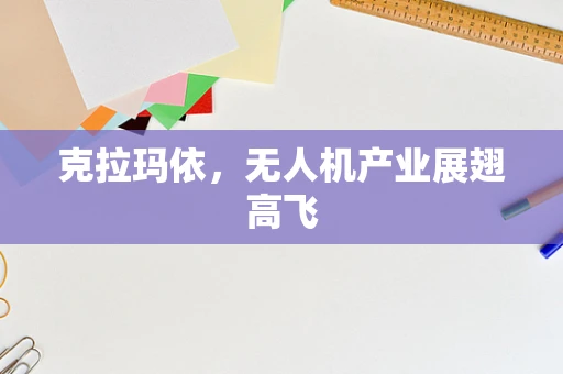 克拉玛依，无人机产业展翅高飞