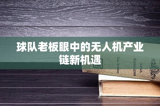 球队老板眼中的无人机产业链新机遇