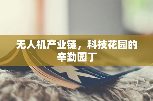 无人机产业链，科技花园的辛勤园丁