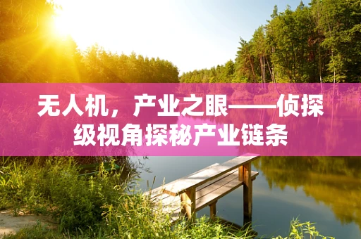 无人机，产业之眼——侦探级视角探秘产业链条