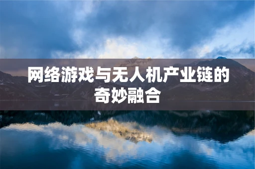 网络游戏与无人机产业链的奇妙融合