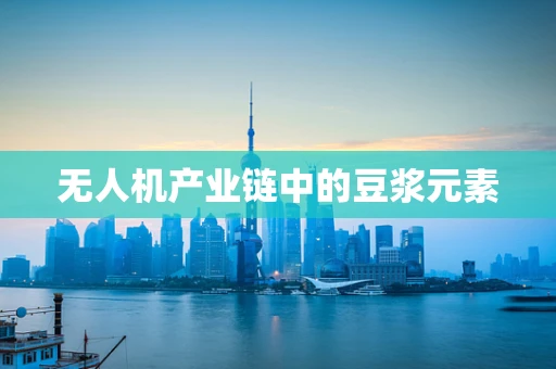 无人机产业链中的豆浆元素