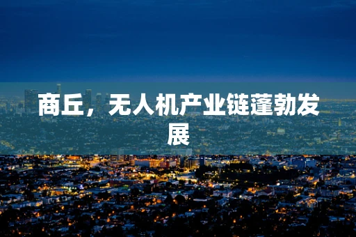 商丘，无人机产业链蓬勃发展