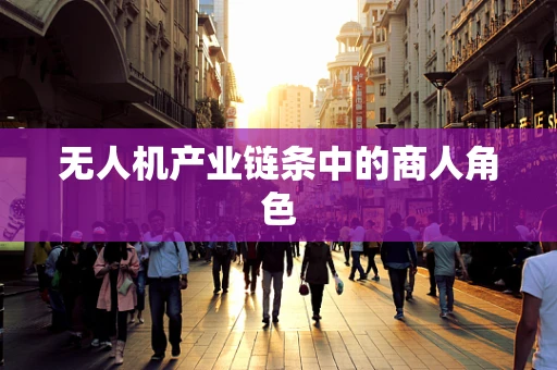 无人机产业链条中的商人角色