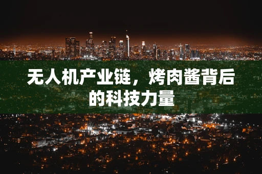 无人机产业链，烤肉酱背后的科技力量