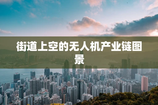街道上空的无人机产业链图景
