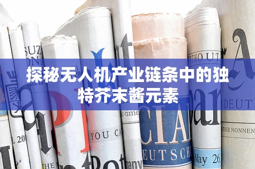 探秘无人机产业链条中的独特芥末酱元素
