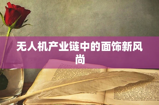 无人机产业链中的面饰新风尚