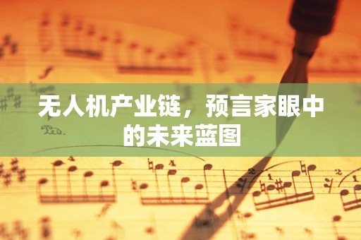 无人机产业链，预言家眼中的未来蓝图