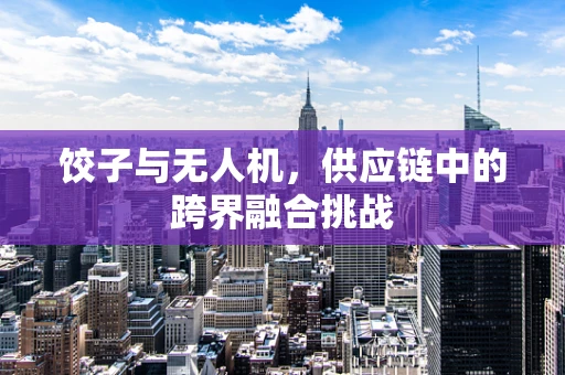 饺子与无人机，供应链中的跨界融合挑战