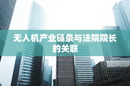 无人机产业链条与法院院长的关联