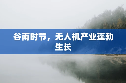 谷雨时节，无人机产业蓬勃生长