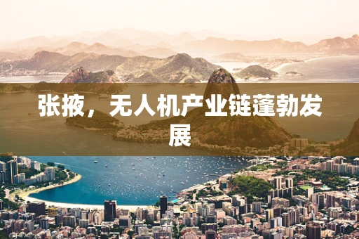 张掖，无人机产业链蓬勃发展